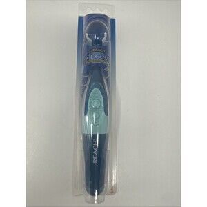 NEW SEALED VINTAGE REACH ACCESS POWER FLOSSER W/8 DISPOSABLE SNAP- ON HEADS BLUE